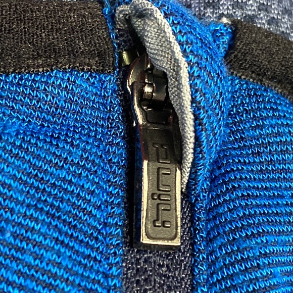 Hind 24/7 run Long sleeve three-quarter performance top blue black 3M large - Picture 8 of 14